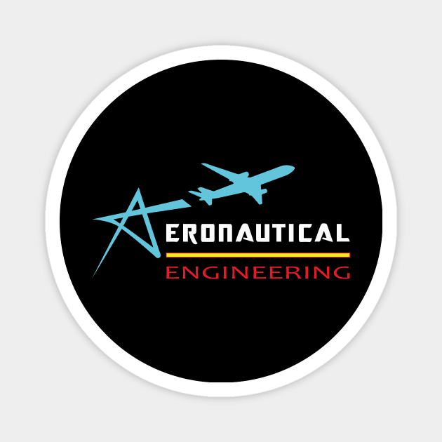 Aeronautical engineering text, aerospace engineer, airplane image Magnet by PrisDesign99